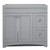 Foremost MXGVT3722-QIW Monterrey 37" Cool Grey Vanity with Iced White Quartz Counter Top With White Sink