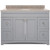 Foremost MXGVT4922-MB Monterrey 49" Cool Grey Vanity With Mohave Beige Granite Counter Top With White Sink