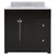Foremost MXBVT3722-CWR Monterrey 37" Black Coffee Vanity With Carrara White Marble Counter Top With White Sink