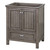 Foremost BAGVT3122D-QGS Brantley 31" Distressed Grey Vanity With Galaxy Sand Quartz Sink Counter Top With White Sink