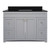 Foremost MXGVT4922-BGR Monterrey 49" Cool Grey Vanity With Black Galaxy Granite Counter Top With White Sink