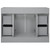 Foremost MXGVT4922-BGR Monterrey 49" Cool Grey Vanity With Black Galaxy Granite Counter Top With White Sink