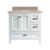 Foremost BAWVT3722D-MB Brantley 37" White Vanity With Mohave Beige Granite Counter Top With White Sink