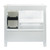 Foremost BAWVT3722D-MB Brantley 37" White Vanity With Mohave Beige Granite Counter Top With White Sink