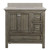 Foremost BAGVT3722D-QGS Brantley 37" Distressed Grey Vanity With Galaxy Sand Quartz Sink Counter Top With White Sink