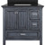 Foremost BABVT3722D-BGR Brantley 37" Harbor Blue Vanity With Black Galaxy Granite Counter Top With White Sink