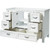 Foremost BAWVT4922D-MB Brantley 49" White Vanity With Mohave Beige Granite Counter Top With White Sink