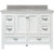 Foremost BAWVT4922D-RG Brantley 49" White Vanity With Rushmore Grey Granite Counter Top With White Sink