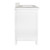 Foremost BAWVT4922D-SWR Brantley 49" White Vanity With Silver Crystal White Es Counter Top With White Sink