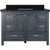 Foremost BABVT4922D-BGR Brantley 49" Harbor Blue Vanity With Black Galaxy Granite Counter Top With White Sink