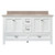 Foremost BAWVT6122D-MB Brantley 61" White Vanity With Mohave Beige Granite Vanity Sink Top