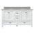 Foremost BAWVT6122D-RG Brantley 61" White Vanity With Rushmore Grey Granite Vanity Sink Top