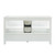 Foremost BAWVT6122D-RG Brantley 61" White Vanity With Rushmore Grey Granite Vanity Sink Top