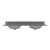 Foremost BAGVT6122D-QGG Brantley 61" Distressed Grey Vanity With Galaxy Gray Quartz Counter Top With White Sink