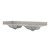Foremost BAGVT6122D-QGS Brantley 61" Distressed Grey Vanity With Galaxy Sand Quartz Sink Counter Top With White Sink