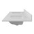 Foremost BAGVT6122D-QIW Brantley 61" Distressed Grey Vanity With Iced White Quartz Counter Top With White Sink