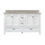 Foremost BAWVT6122D-QGS Brantley 61" White Vanity With Combo Galaxy Sand Quartz Sink Counter Top With White Sink