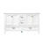 Foremost BAWVT6122D-QGS Brantley 61" White Vanity With Combo Galaxy Sand Quartz Sink Counter Top With White Sink