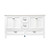 Foremost BAWVT6122D-QIW Brantley 61" White Vanity With Combo Iced White Quartz Counter Top With White Sink