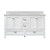 Foremost Brantley 61" Double Sink Vanity With Snow White Quartz Countertop With White Sink