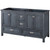 Foremost BABVT6122D-BGR Brantley 61" Harbor Blue Vanity With Black Galaxy Granite Vanity Sink Top