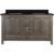 Foremost BAGVT6122D-BGR Brantley 61" Distressed Grey Vanity With Black Galaxy Granite Vanity Sink Top