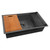 Ruvati 33 inch Gunmetal Black Stainless Steel Workstation Undermount Kitchen Sink Single Bowl - RVH6533BL