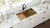 Ruvati 33 inch Polished Brass Matte Gold Workstation Undermount Kitchen Sink Single Bowl - RVH6533GG