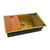 Ruvati 33 inch Polished Brass Matte Gold Workstation Undermount Kitchen Sink Single Bowl - RVH6533GG