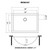 Ruvati 16 x 11 inch Brushed Gold Polished Brass Rectangular Bathroom Sink Undermount - RVH6107GG