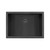 Ruvati 18 x 12 inch Gunmetal Black Stainless Steel Rectangular Bathroom Sink Undermount - RVH6110BL