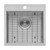 Ruvati 18 x 18 inch Drop-in Topmount Bar Prep Sink 16 Gauge Stainless Steel Single Bowl - RVH8118