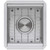 Ruvati 13 inch Workstation Bar Prep Sink with Cover Undermount 16 Gauge Stainless Steel Single Bowl - RVH8316