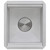 Ruvati 13 inch Workstation Bar Prep Sink with Cover Undermount 16 Gauge Stainless Steel Single Bowl - RVH8316
