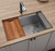 Ruvati 36-inch Workstation Slope Bottom Offset Drain Undermount 16 Gauge Kitchen Sink - RVH8596