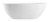 ALFI 59" White Oval Solid Surface Resin Soaking Bathtub - AB9975