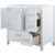 Foremost  EHWVT3722D-QIW Everleigh 37" White Vanity Cabinet with Iced White Quartz Sink Top