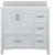 Foremost  EHWVT3722D-SWR Everleigh 37" White Vanity Cabinet with Silver Crystal White Engineered Stone Sink Top