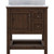 Foremost  SXMVT3122D-CWR Shay 31" Rustic Mango Vanity Cabinet with Carrara White Marble Sink Top