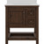 Foremost  SXMVT3122D-SWR Shay 31" Rustic Mango Vanity Cabinet with Silver Crystal White Engineered Stone Sink Top