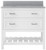 Foremost  LSWVT3722D-QGG Lawson 37" White Vanity Cabinet with Galaxy Gray Quartz Sink Top