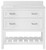 Foremost  LSWVT3722D-QSW Lawson 37" White Vanity Cabinet with Snow White Quartz Sink Top