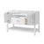Foremost LSWVT4922D-MB Lawson 49" White Vanity Cabinet with Mohave Beige Granite Sink Top