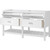 Foremost  LSWVT6122D-CWR Lawson 61" White Vanity Cabinet with Carrara White Marble Sink Top