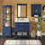 Foremost  LSBVT3122D-QGG Lawson 31" Aegean Blue Vanity Cabinet with Galaxy Gray Quartz Sink Top