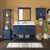 Foremost  LSBVT4922D-BGR Lawson 49" Aegean Blue Vanity Cabinet with Black Galaxy Granite Sink Top