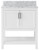 Foremost  HOWVT3122-CWR Hollis 31" White Vanity Cabinet with Carrara White Marble Sink Top