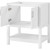 Foremost  HOWVT3122-SWR Hollis 31" White Vanity Cabinet with Silver Crystal White  Engineered Stone Sink Top