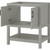Foremost  HOGVT3122-QSW Hollis 31" Grey Vanity Cabinet with Snow White Quartz Sink Top