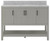 Foremost  HOGVT4922-RG Hollis 49" Grey Vanity Cabinet with Rushmore Grey Granite Sink Top